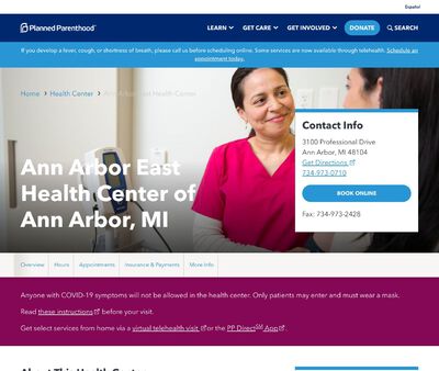 STD Testing at Planned Parenthood - Ann Arbor Health Center of Ann Arbor, MI