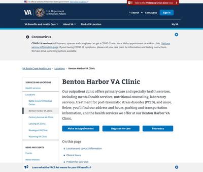 STD Testing at Benton Harbor VA Clinic