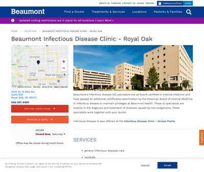 STD Testing at Beaumont Infectious Disease Clinic - Royal Oak