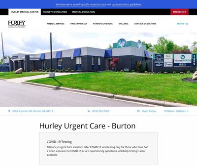 STD Testing at Hurley Urgent Care - Burton