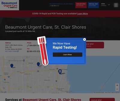 STD Testing at Beaumont Urgent Care, St. Clair Shores