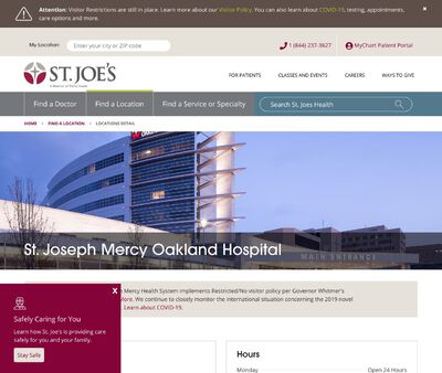 STD Testing at St Joseph Oakland Mercy