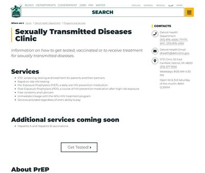 STD Testing at Wayne Health - Detroit Public Health STD Clinic