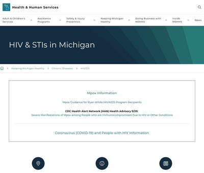 STD Testing at State of Michigan Department of Health and Human Services