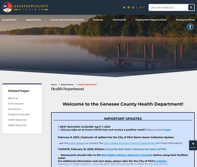 STD Testing at Genesee County Health Department