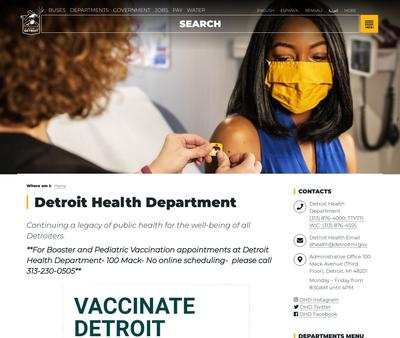 STD Testing at Detroit Health Department