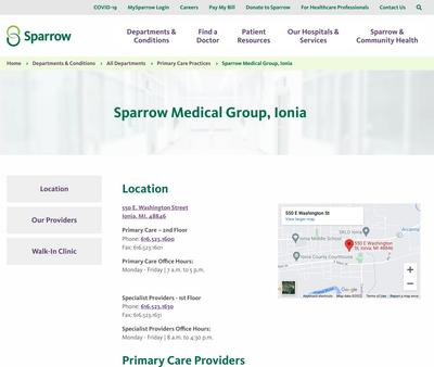 STD Testing at Sparrow Medical Group Ionia
