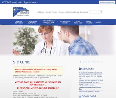 STD Testing at Toledo-Lucas County Health Department