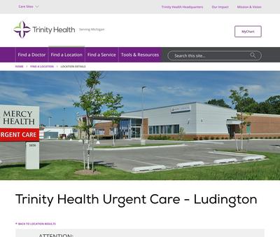 STD Testing at Trinity Health Urgent Care - Ludington