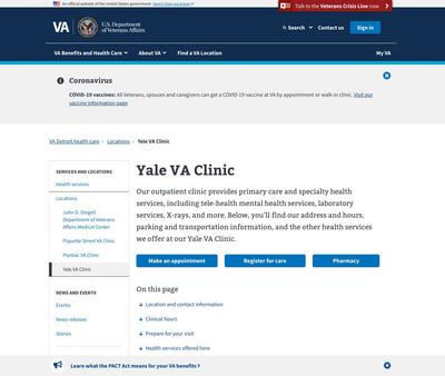 STD Testing at Yale VA Clinic