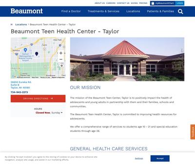 STD Testing at Beaumont Teen Health Center - Taylor