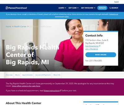 STD Testing at Planned Parenthood - Big Rapids Health Center