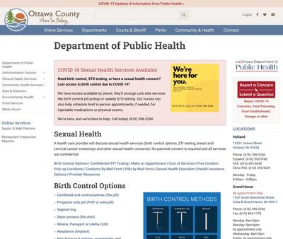 STD Testing at Ottawa County Department of Public Health