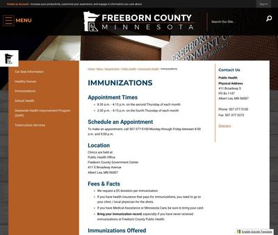 STD Testing at Freeborn County Public Health