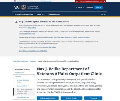 STD Testing at Max J. Beilke Department of Veterans Affairs Outpatient Clinic