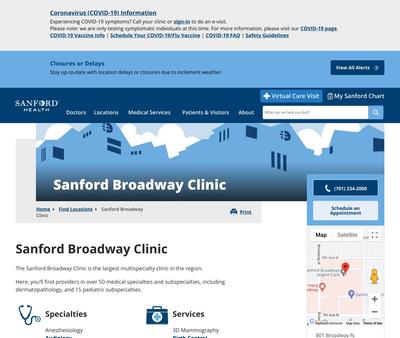 STD Testing at Sanford Health Broadway Clinic