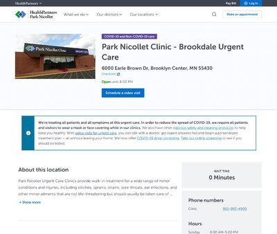 STD Testing at Park Nicollet Brookdale Urgent Care Brooklyn Center