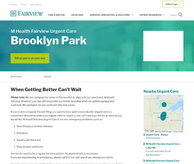 STD Testing at Fairview Urgent Care - Brooklyn Park