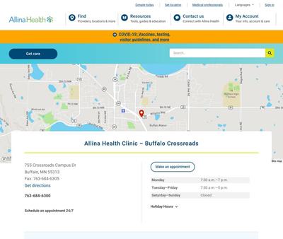 STD Testing at Allina Health Clinic — Buffalo Crossroads
