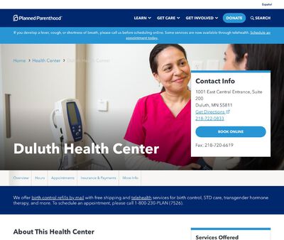 STD Testing at Planned Parenthood – Duluth Clinic