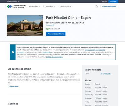 STD Testing at Park Nicollet Clinic - Eagan