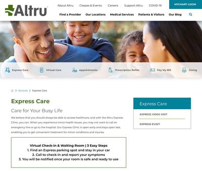 STD Testing at Express Clinic Altru Clinic in East Grand Forks