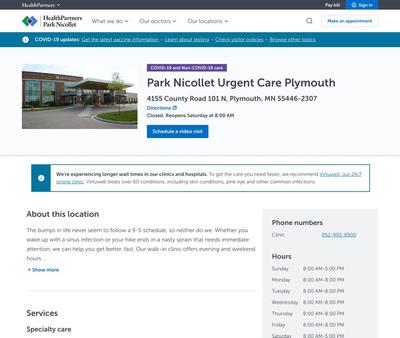 STD Testing at ParkNicolettUrgentCarePlymouth