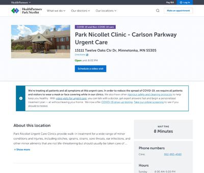 STD Testing at Park Nicollet Carlson Parkway Urgent Care Minnetonka