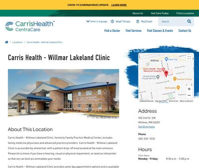 STD Testing at Carris Health — Willmar Lakeland Clinic