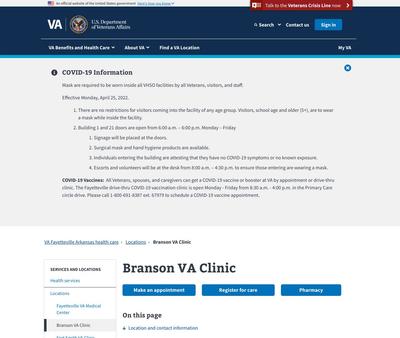 STD Testing at Branson VA Clinic