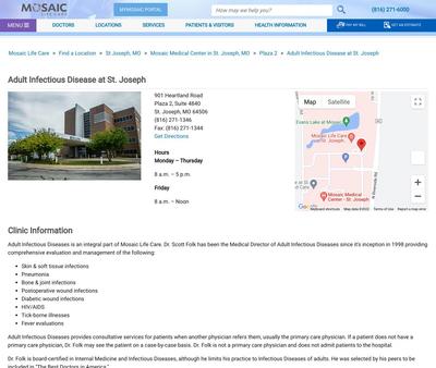 STD Testing at Mosaic Life Care at St. Joseph - Adult Infectious Disease