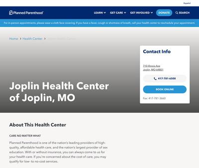 STD Testing at Planned Parenthood - Joplin Health Center