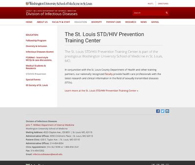 STD Testing at St. Louis STD/HIV Prevention Training Centre
