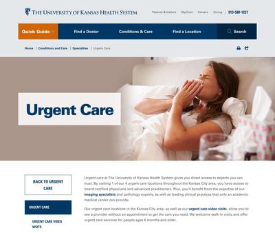 STD Testing at The University of Kansas Health System Urgent Care