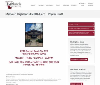STD Testing at Missouri Highlands Health Care - Poplar Bluff