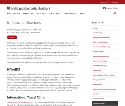 STD Testing at Washington University Physicians