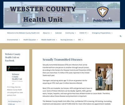 STD Testing at Webster County Health Unit