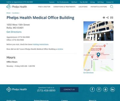 STD Testing at Phelps Health Medical Office Building