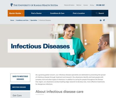 STD Testing at The University of Kansas Health System Medical Pavilion Infectious Diseases