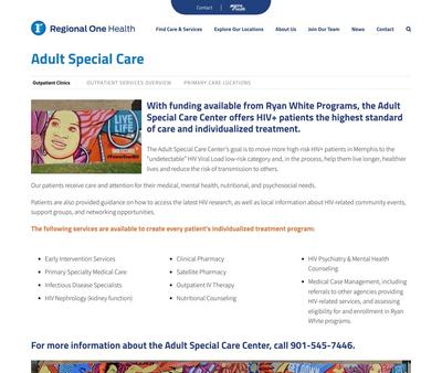 STD Testing at Adult Special Care Clinic