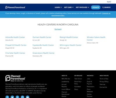 STD Testing at Planned Parenthood South Atlantic- Chapel Hill Health Center