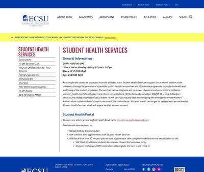 STD Testing at Elizabeth City State University