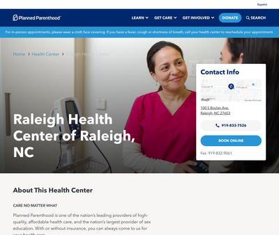 STD Testing at PlannedParenthood- RaleighHealthCenter