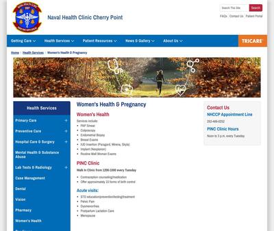 STD Testing at Naval Health Clinic Cherry Point