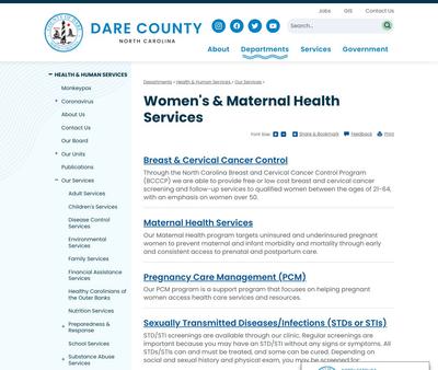 STD Testing at Dare County Health Department