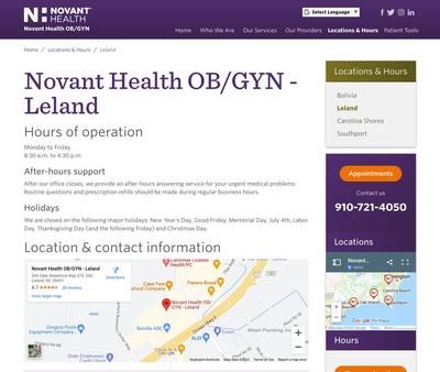 STD Testing at Novant Health OB/GYN - Leland