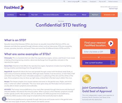 STD Testing at FastMed Urgent Care