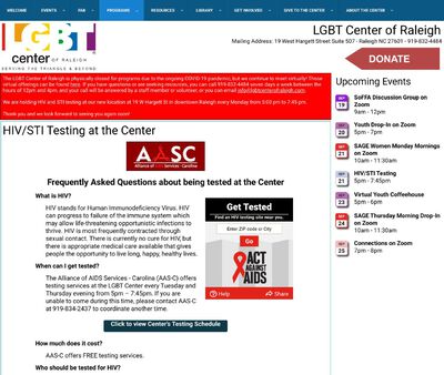 STD Testing at LGBT Center