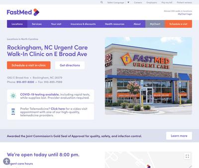 STD Testing at FastMed Urgent Care-Rockingham, NC