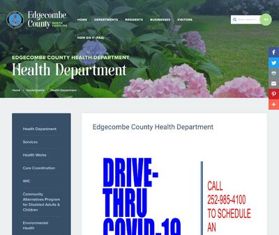 STD Testing at Edgecombe County Health Department (Tarboro Office)